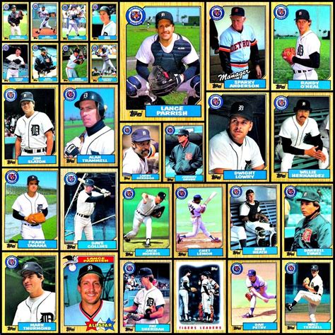 detroit tigers roster 1987