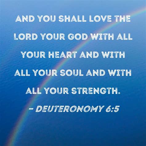 deuteronomy chapter 6 verse 5