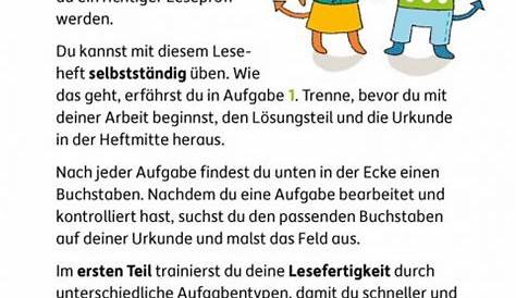 Lesen Grundschule Klasse 4 / Grundschule-Nachhilfe.de | Arbeitsblatt