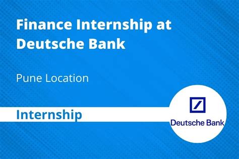 deutsche bank finance internship