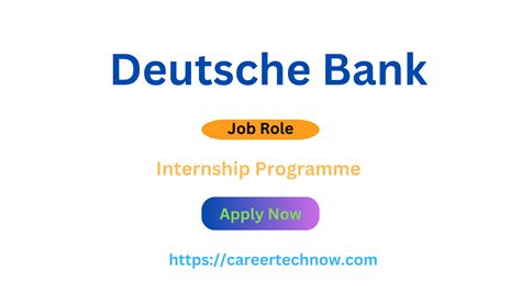 deutsche bank internship programme