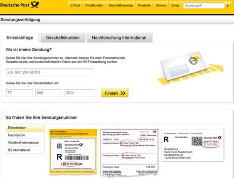 deutsche post international paket tracking