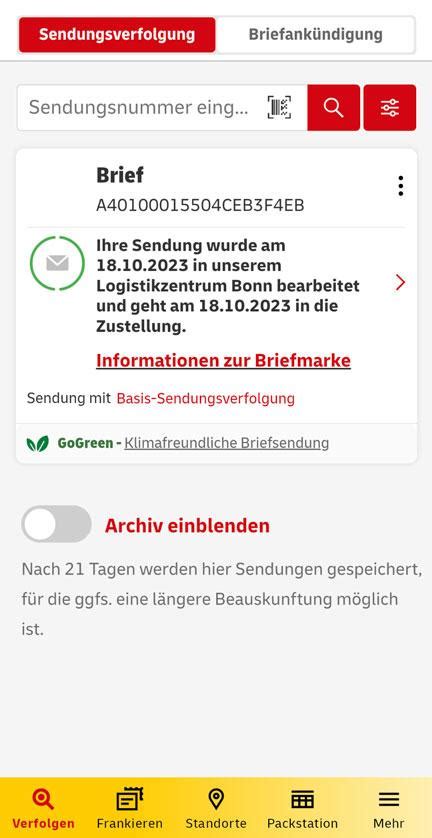 deutsche post shipment tracking