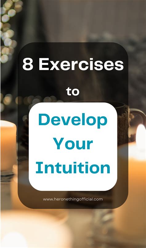 Develop your intuition