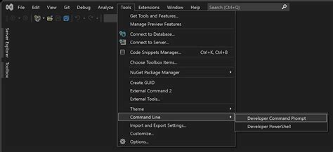 developer command prompt for visual studio 2015