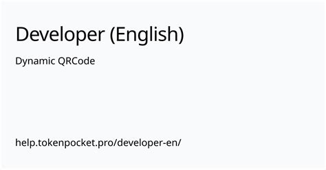 Developer In English