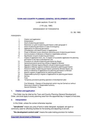 Development Control Code Botswana Pdf