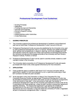 Development Fund Guidelines