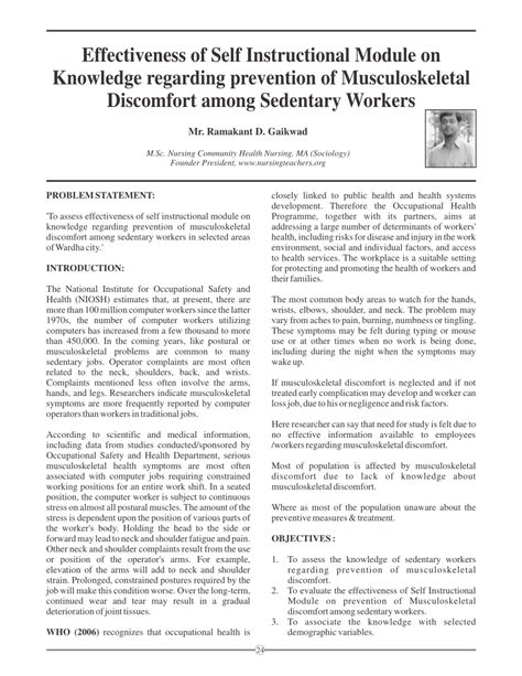 Development Of Self Instructional Materials Modules