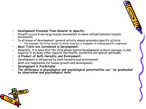 development proceeds from general to specific examples