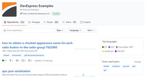 Devexpress Examples