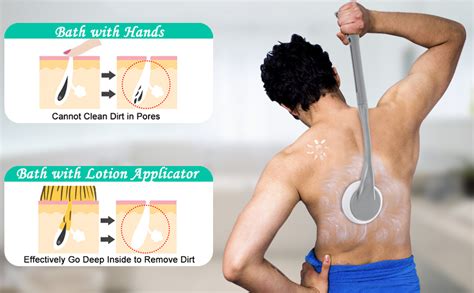 device for applying lotion to back