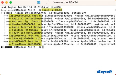 Device List Mac Terminal
