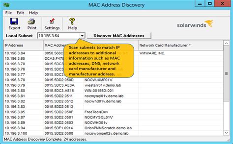 Device Mac Address Search