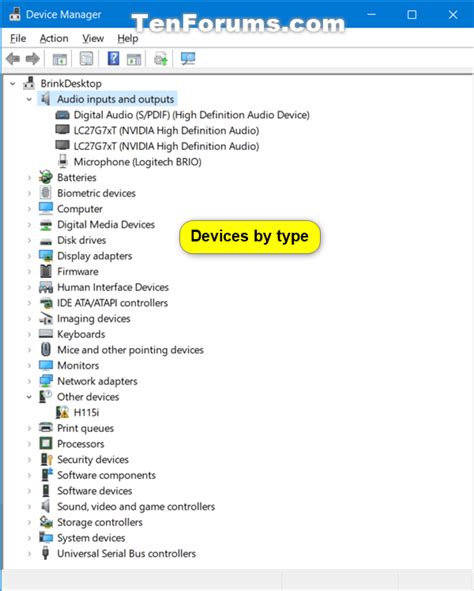 Device Type Manager