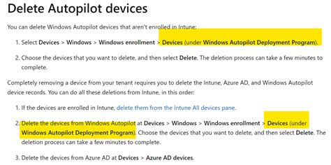 Devices Deployed With Windows Autopilot Cannot Be Deleted