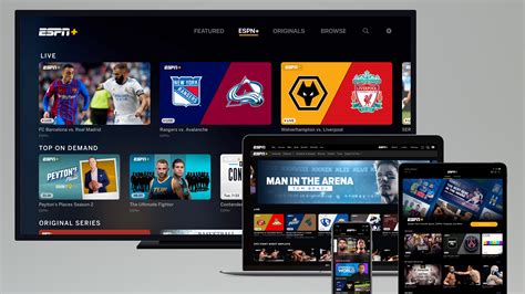 Image of a selection of devices for streaming ESPN