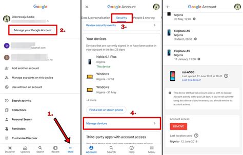 Devices In Google Account