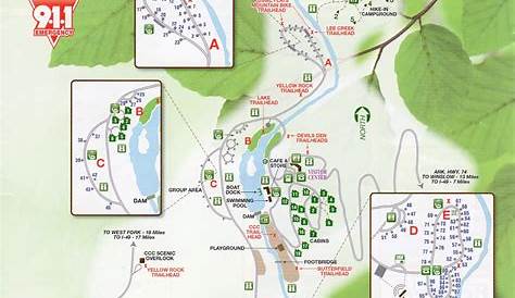 Devil's Den Campsite Map