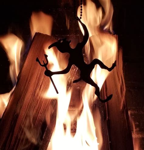 Devil Fireplace Damper Pull