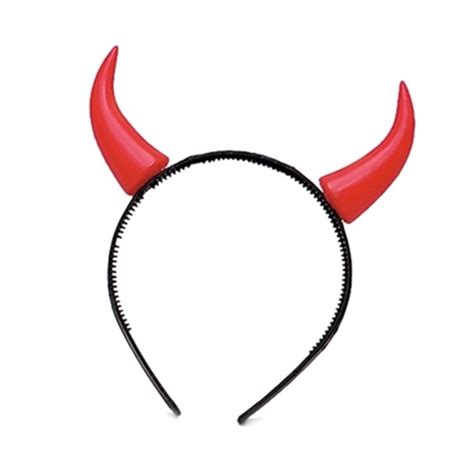 Devil Horn Headband Plastic