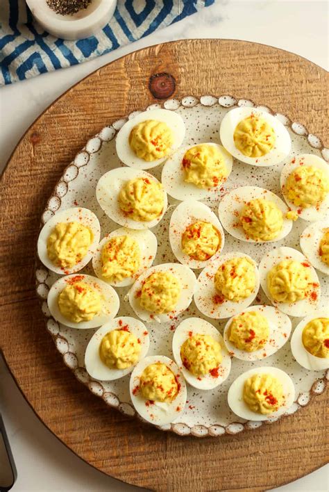 Deviled Eggs With Apple Cider Vinegar And Sugar