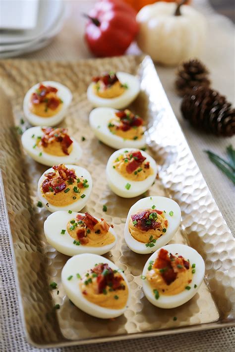 Deviled Eggs With Bacon And Sour Cream