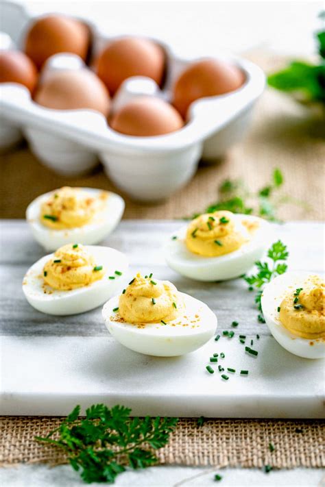 Deviled Eggs With Less Mayo