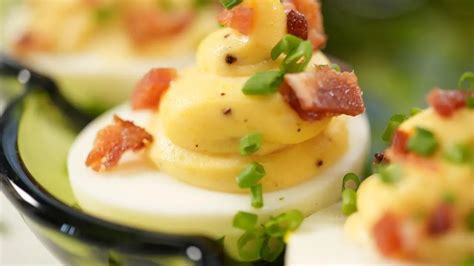 Deviled Eggs With Maple Bacon