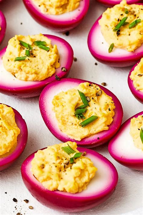 Deviled Eggs With Pickled