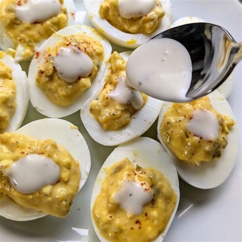 Deviled Eggs With Ranch Dressing Instead Of Mayo
