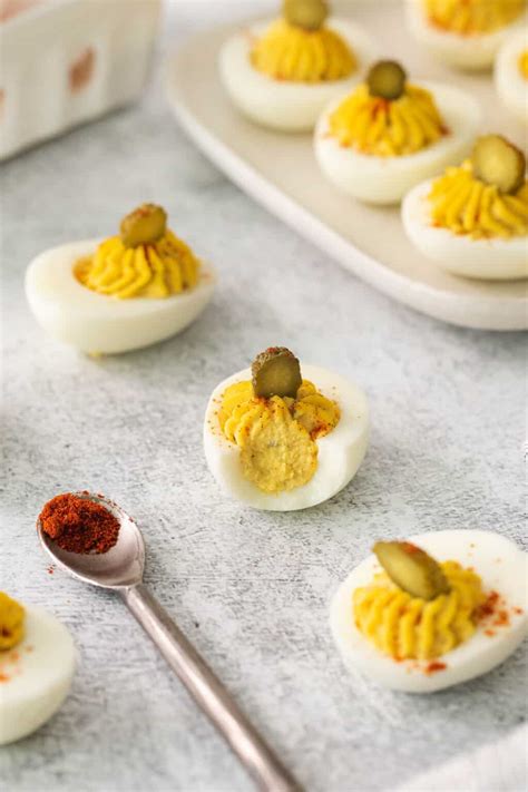 Deviled Eggs With Relish And Vinegar