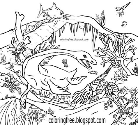 Devonian Age Sea Creatures Coloring Pages