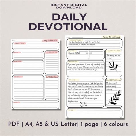 Devotional Planner Printable