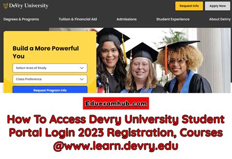 devry university student portal login
