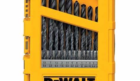 Dewalt Black Oxide Drill Bit Set And Gold 21 Piece Dwa1181 The Home Depot s s