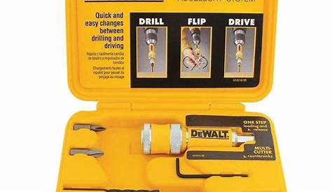 Dewalt Countersink Drill Bit Set Dw2702 10 ing Driving Flip Drive Complete Unit s Tools