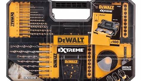 Dewalt Extreme Mixed Drill Bit Set 100 Set Dewalt Power Tools Dewalt Tools Dewalt