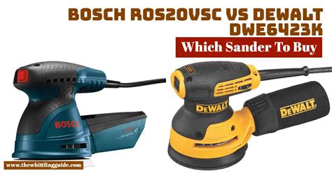 Dewalt Vs Bosch Sander