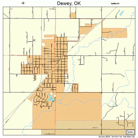 Dewey Oklahoma Map