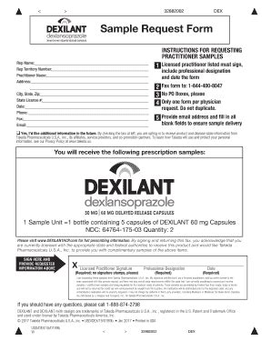 Dexilant Samples For Physicians