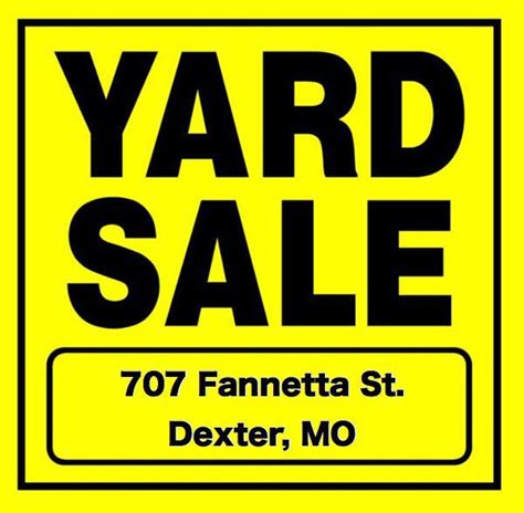 Dexter Mo Yard Sales