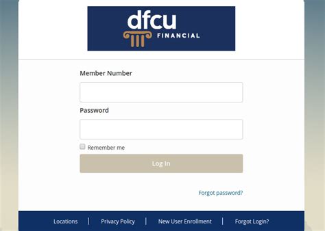dfcu financial online login members