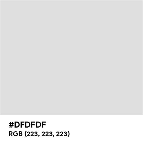 dfdfdf color code