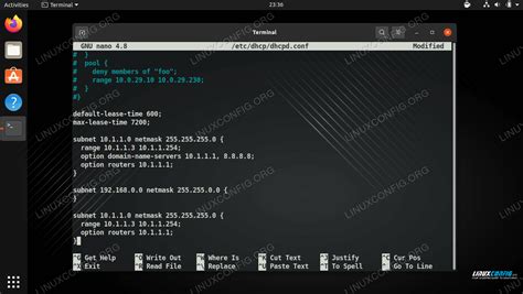 dhcp client configuration in linux