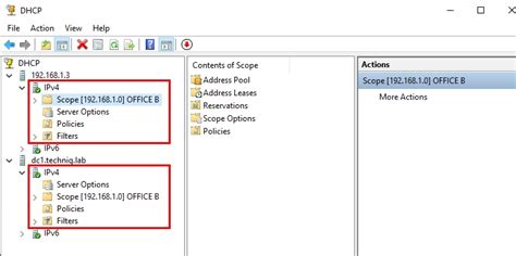 dhcp failover scope options not replicating