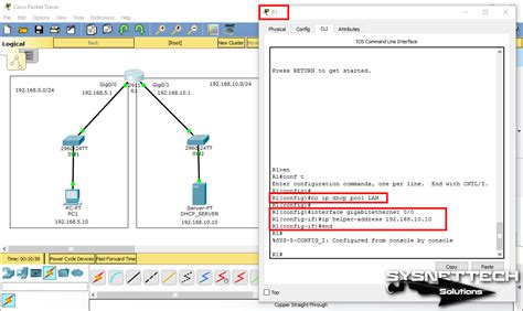 dhcp relay agent packet tracer