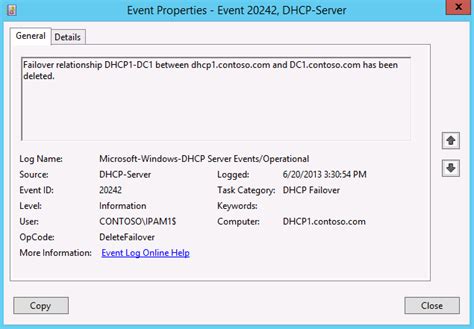 dhcp scope full event id