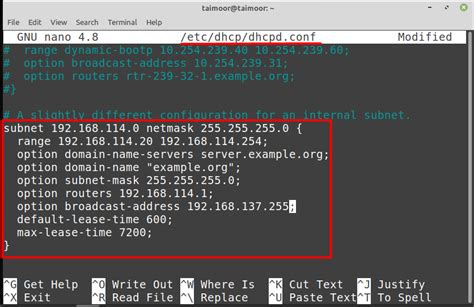 dhcp server linux