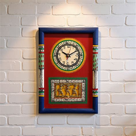 Dhokra Art Wall Clock
